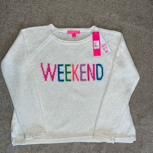 Lilly Pulitzer Danette Weekend Intarsia white - Size Large